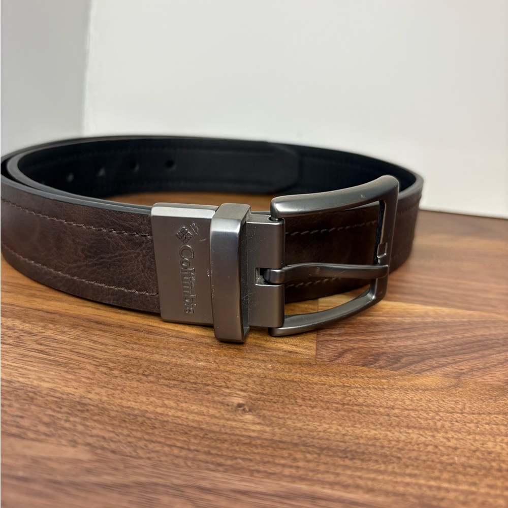 Columbia genuine leather top Reversible belt